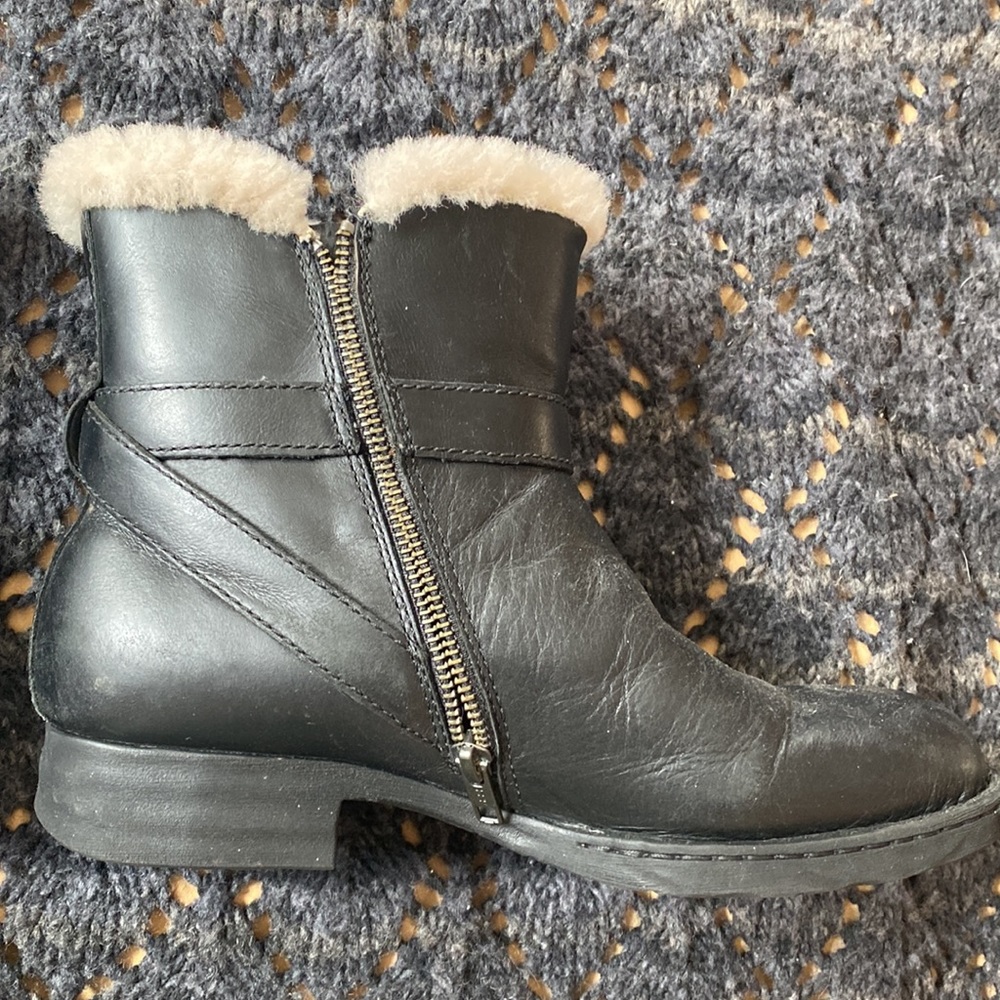 Born short leather women boots - Picture 4 of 4